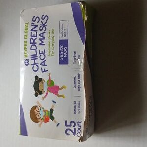 Children Disposal Face Masks for  everyday use ages 6 to 13 25ct NWT